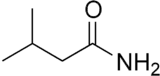 Skeletal formula of isovaleramide
