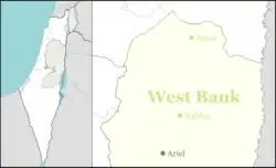 2011 Itamar attack is located in the Northern West Bank