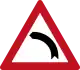 Sharp left curve