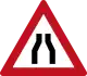 Road narrows ahead