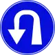 Compulsory left U-turn