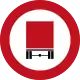 Vehicles transporting hazardous materials prohibited