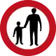 Pedestrians prohibited