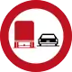 Overtaking is prohibited for large vehicles