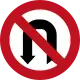 No left U-turn