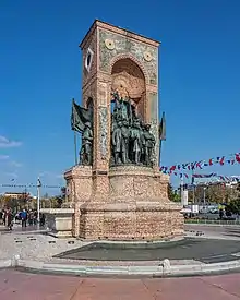 Monument of the Republic (Cumhuriyet Anıtı) in İstanbul, Turkey