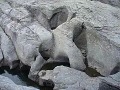 Lunar landscape of 'Jettegryter', Glacial potholes, nearby 'Trolltunga'