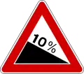 Steep hill downwards(formerly used )