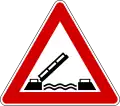 Opening or swing bridge ahead(formerly used )