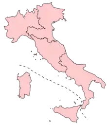 European Parliament constituencies in Italy