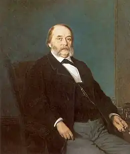 Portrait of Goncharov by Ivan Kramskoi,1874