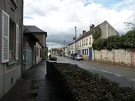 The main road in Ivry-le-Temple