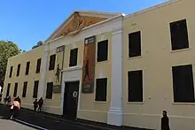 The front of the Slave Lodge museum in Cape Town