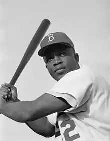 Jackie Robinson,born 1919,American professional baseball second baseman who became the first African American to play in Major League Baseball (MLB) in the modern era.