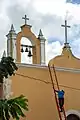 The church in Celestún