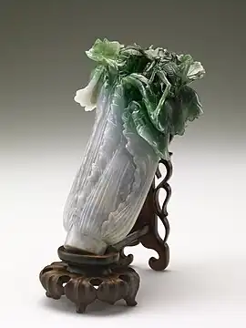 Bok choy as depicted in art, the Jadeite Cabbage