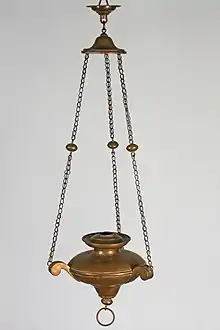 Yahrzeitlicht from Lengnau in Aargau (Switzerland), 1830, now in the Jewish Museum of Switzerland