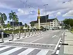 Street view of Jalan Masjid Omar 'Ali Saifuddien