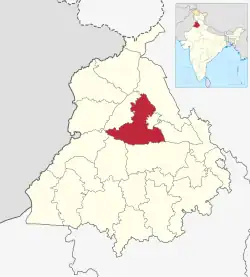 Location in Punjab