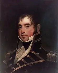 James Lawrence in his navy uniform