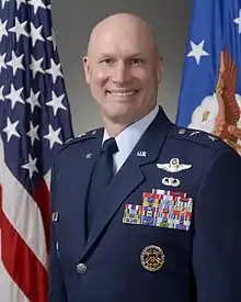 Head and shoulders of man in military uniform