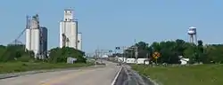 Jansen, seen from the northeast along U.S. Highway 136