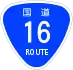 National Route 16 shield