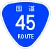 National Route 45 shield