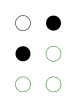 ⠊ (braille pattern dots-24) 