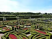 French formal garden of the Château de Villandry