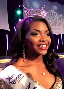 Jasmine Murray interviewed after winning 2014 Miss Mississippi