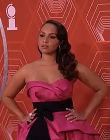 Jones posing on the red carpet