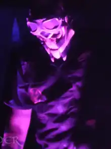 Popson with Mushroomhead in 2016