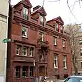 Horace Jayne House, 19th & Delancey Sts., Philadelphia (1895). The grandest of his surviving city houses, Mrs. Jayne was Furness's niece Caroline.