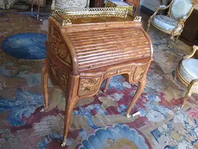 Rolltop desk by Jean-Henri Oeben (1775)