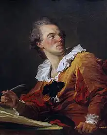 Inspiration, by Jean-Honoré Fragonard (1789)