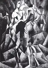 Jean Metzinger, 1910-11, Deux Nus (Two Nudes, Two Women), oil on canvas, 92 x 66 cm, Gothenburg Museum of Art, Sweden. Exhibited at the first Cubist manifestation, Room 41 of the 1911 Salon des Indépendants, Paris. Exposició d'Art Cubista, 1912