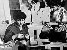 Diski (standing) with her rescuer and mentor Doris Lessing in 1963