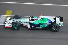 Jenson Button driving the RA108 at the 2008 Chinese Grand Prix.