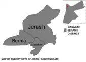 Jerash Subdistrict Map