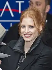 Jessica Chastain smiles for the camera