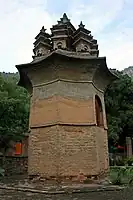 The Nine Pinnacle Pagoda, built in the 8th century during the Tang dynasty