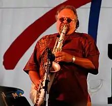 Lovano at the 2005 Newport Jazz Festival