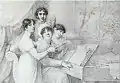 John Braham with Harriet Abrams and her two daughters, Harriett Abrams and Theodosia Abrams
