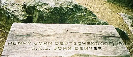 John Denver Bench at South Lookout