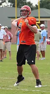 Skelton during a Cincinnati Bengals practice in the 2013 offseason