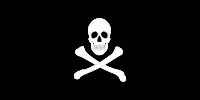 A typical Jolly Roger ensign