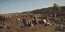 The Cranberry Harvest, Island of Nantucket, by Eastman Johnson, 1880