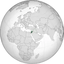 Location of Jordan