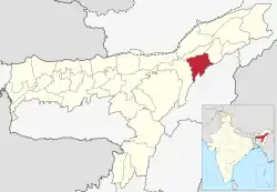 Location in Assam